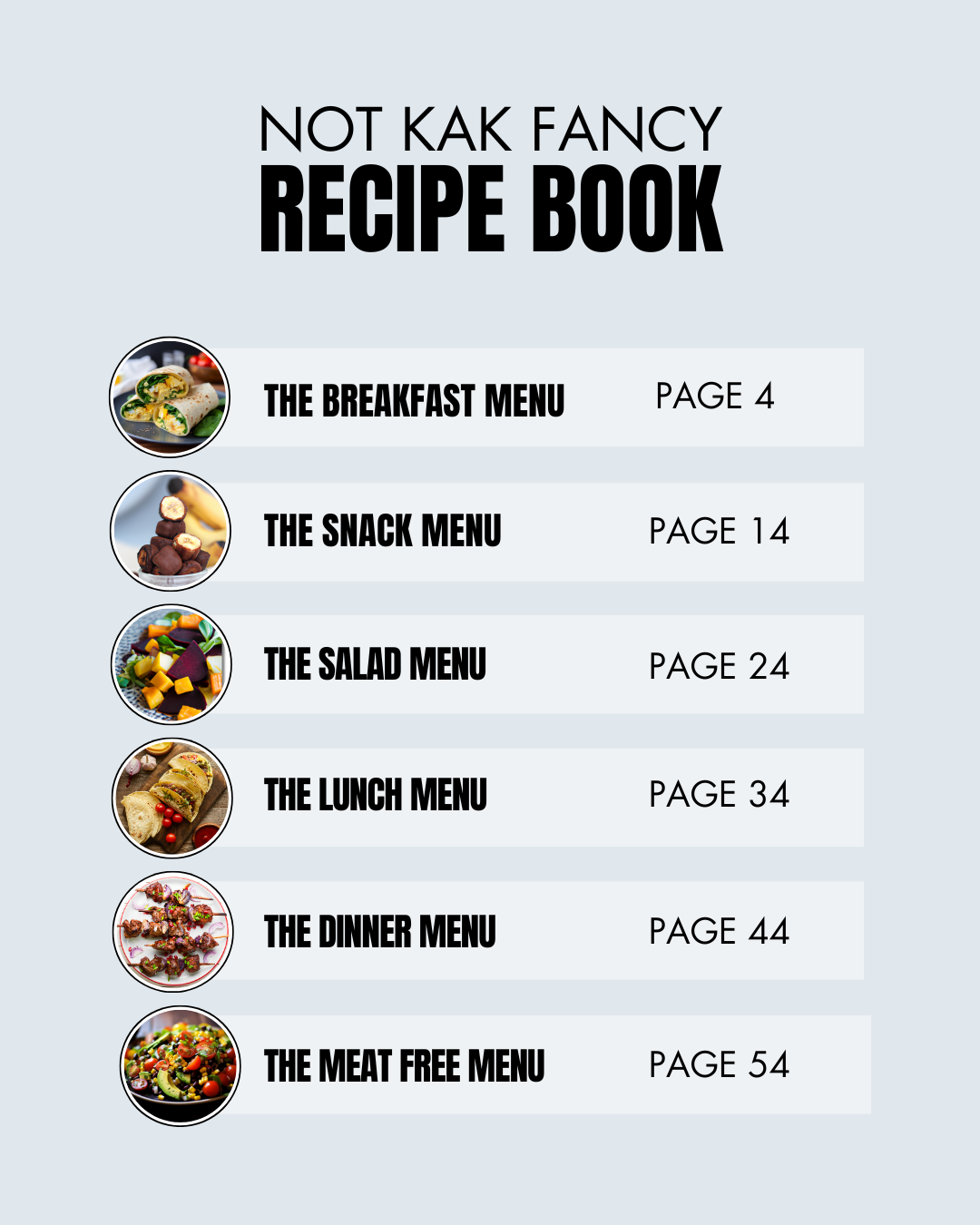 Not Kak Fancy Recipe eBook – Project Progress Academy