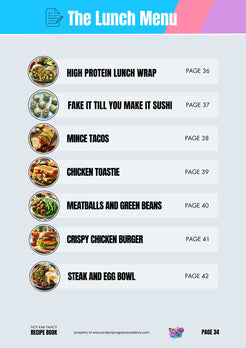 Not Kak Fancy Recipe eBook – Project Progress Academy